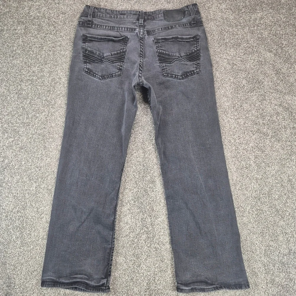 BKE Jake Bootcut Jeans Mens 34x30 Black Washed Stretch Denim